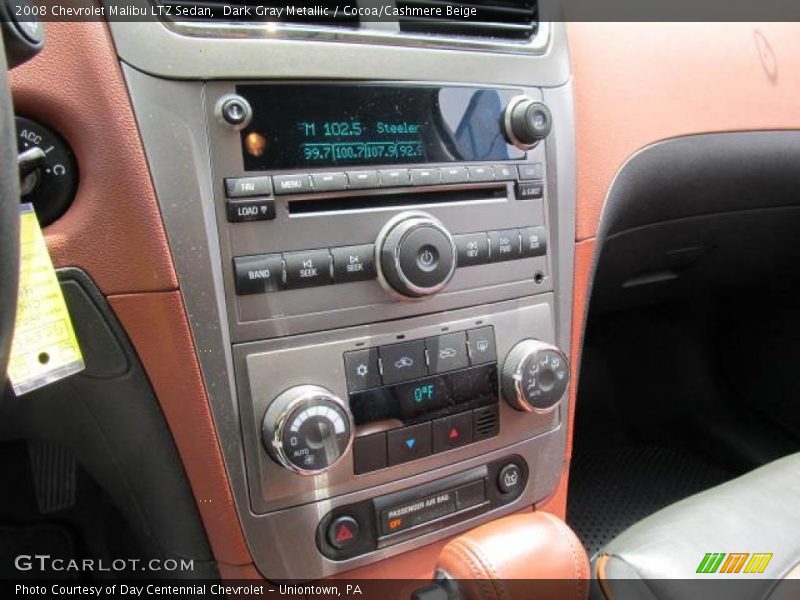 Dark Gray Metallic / Cocoa/Cashmere Beige 2008 Chevrolet Malibu LTZ Sedan