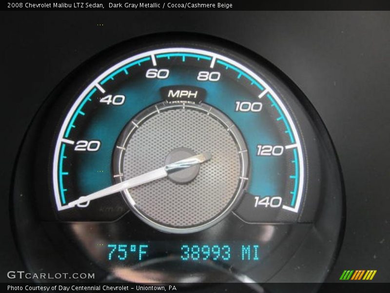 Dark Gray Metallic / Cocoa/Cashmere Beige 2008 Chevrolet Malibu LTZ Sedan