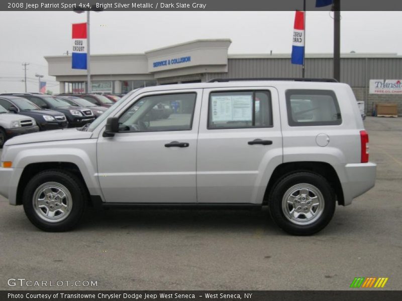 Bright Silver Metallic / Dark Slate Gray 2008 Jeep Patriot Sport 4x4