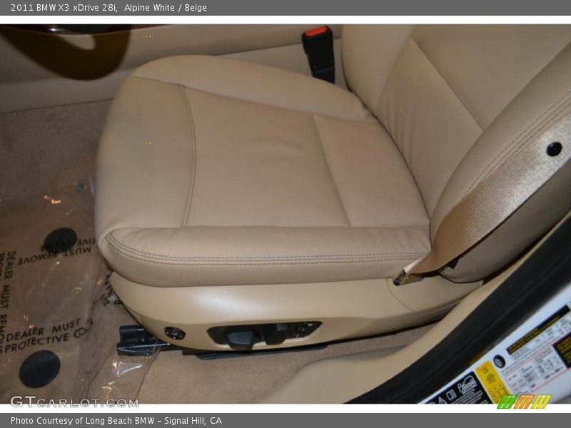 Alpine White / Beige 2011 BMW X3 xDrive 28i