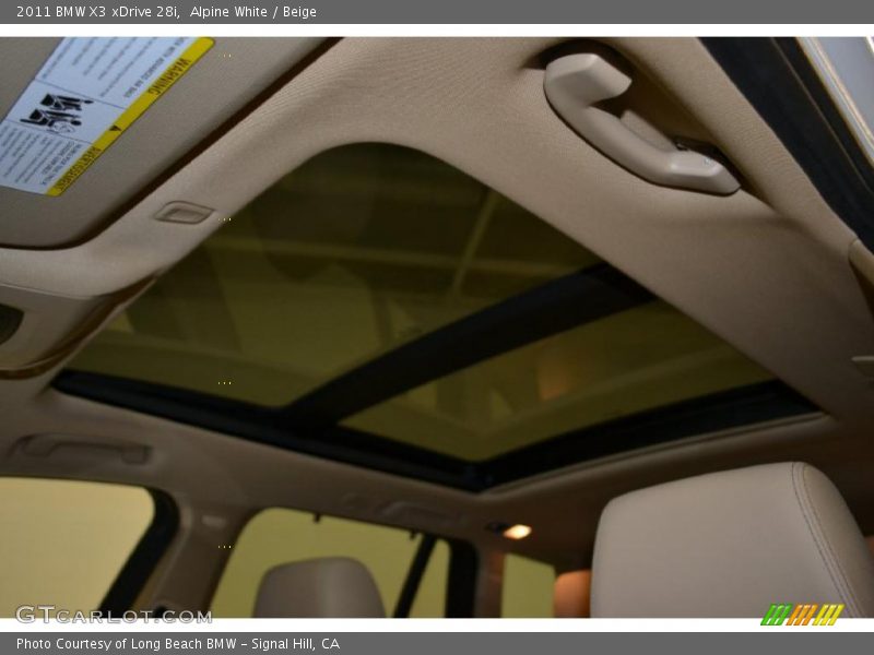 Alpine White / Beige 2011 BMW X3 xDrive 28i