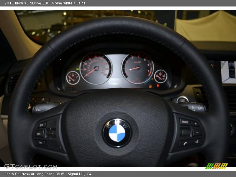 Alpine White / Beige 2011 BMW X3 xDrive 28i