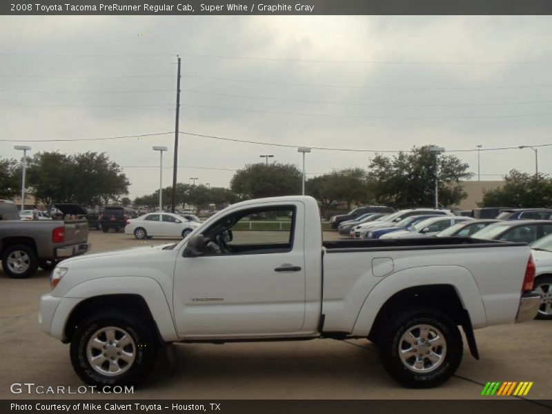 Super White / Graphite Gray 2008 Toyota Tacoma PreRunner Regular Cab