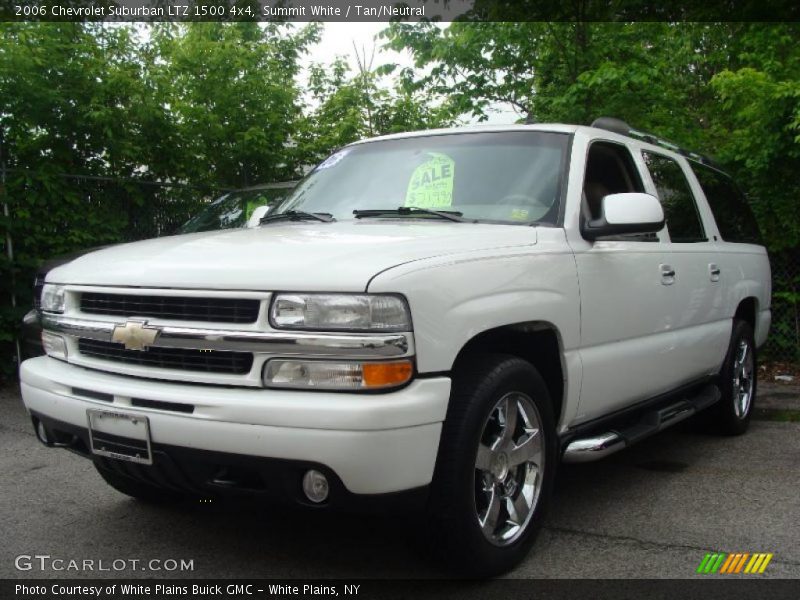 Summit White / Tan/Neutral 2006 Chevrolet Suburban LTZ 1500 4x4