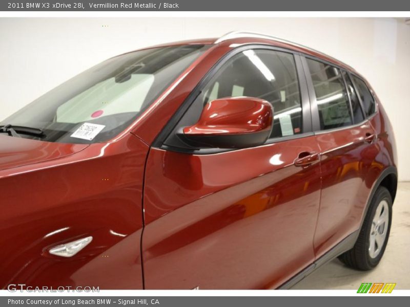 Vermillion Red Metallic / Black 2011 BMW X3 xDrive 28i