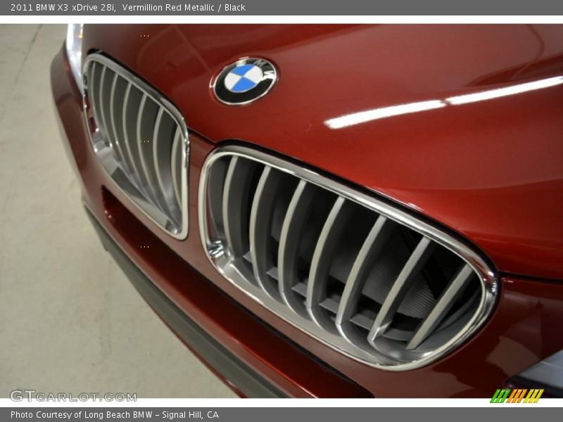 Vermillion Red Metallic / Black 2011 BMW X3 xDrive 28i