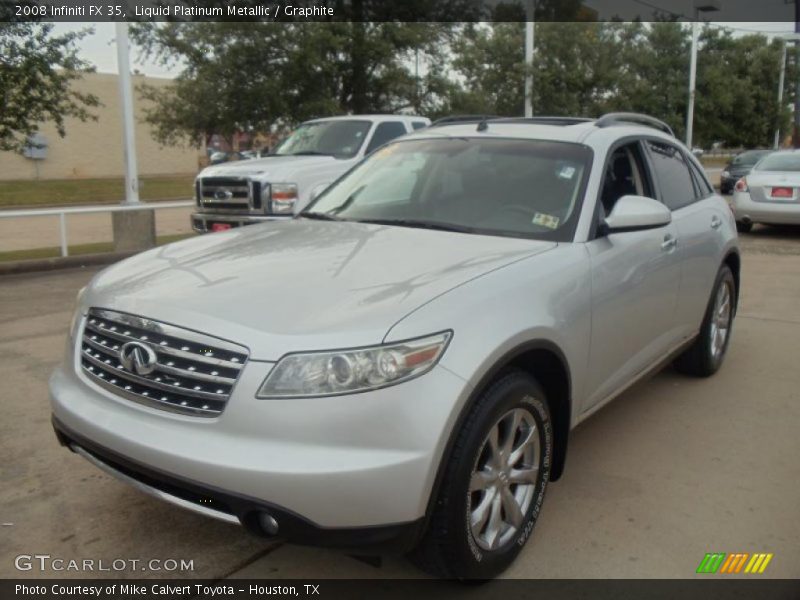 Liquid Platinum Metallic / Graphite 2008 Infiniti FX 35