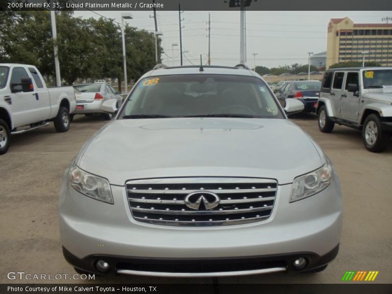 Liquid Platinum Metallic / Graphite 2008 Infiniti FX 35