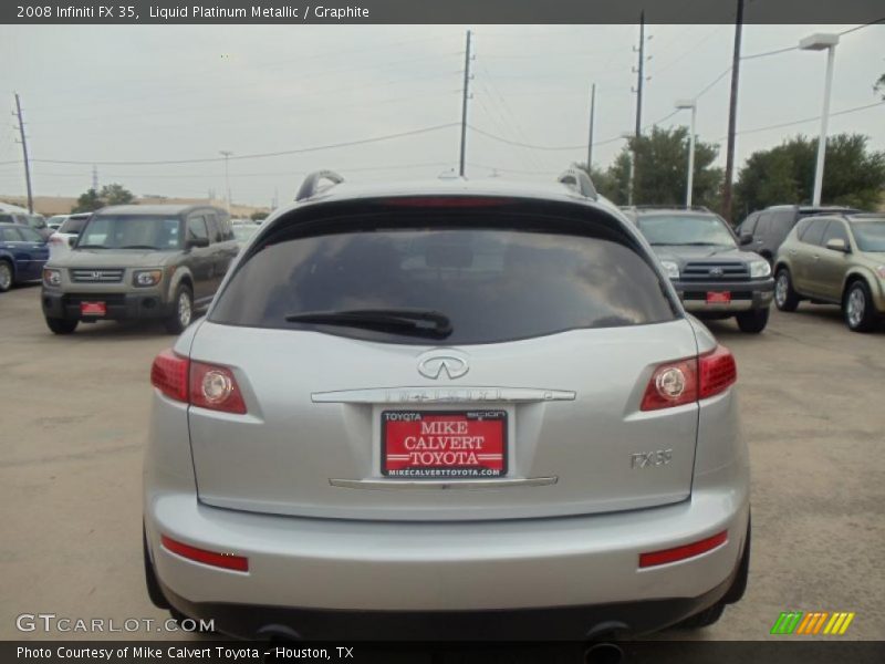 Liquid Platinum Metallic / Graphite 2008 Infiniti FX 35