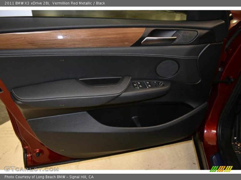 Vermillion Red Metallic / Black 2011 BMW X3 xDrive 28i