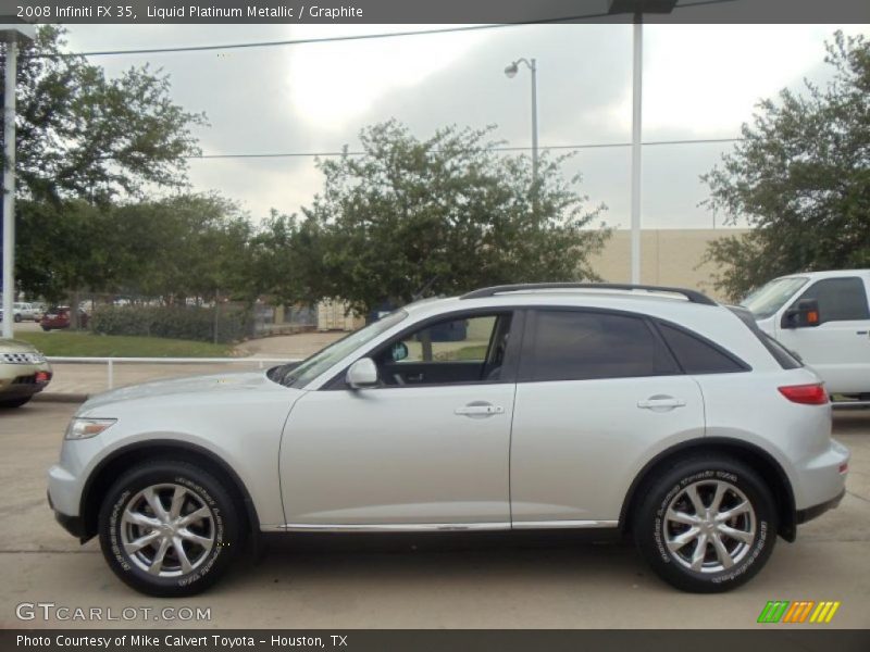 Liquid Platinum Metallic / Graphite 2008 Infiniti FX 35