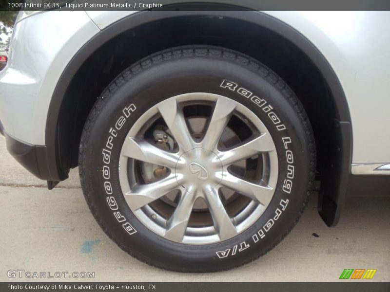 Liquid Platinum Metallic / Graphite 2008 Infiniti FX 35