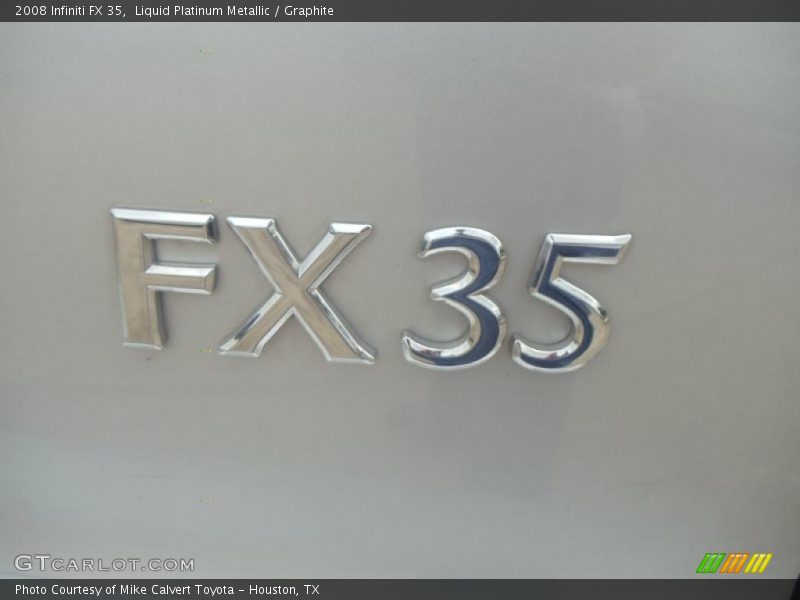 Liquid Platinum Metallic / Graphite 2008 Infiniti FX 35