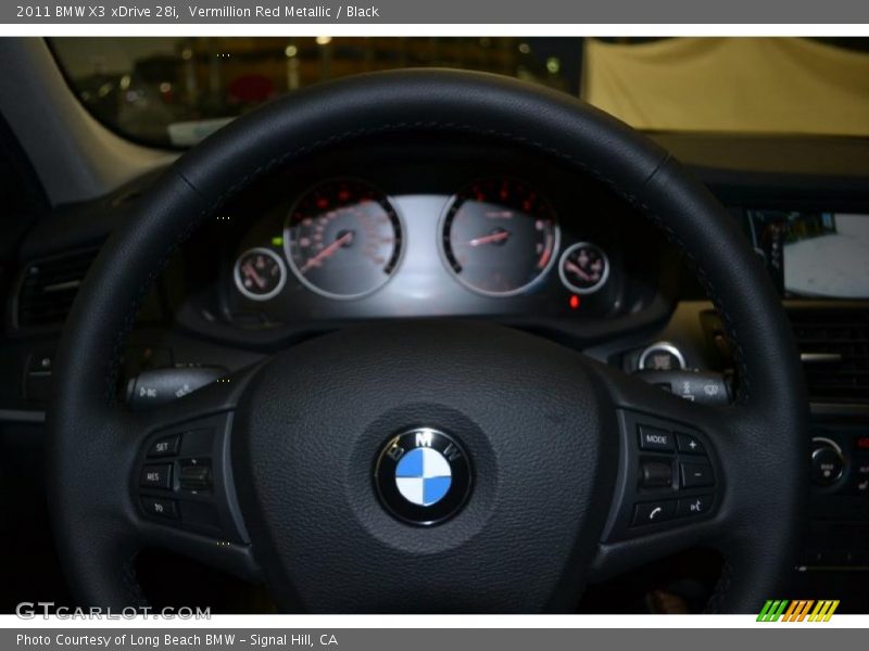 Vermillion Red Metallic / Black 2011 BMW X3 xDrive 28i