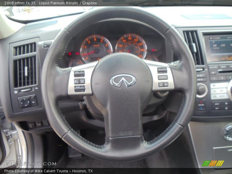 Liquid Platinum Metallic / Graphite 2008 Infiniti FX 35