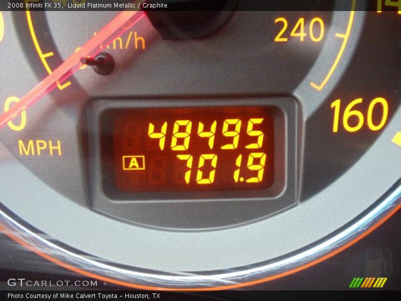 Liquid Platinum Metallic / Graphite 2008 Infiniti FX 35