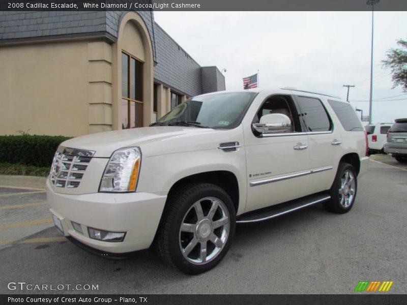 White Diamond / Cocoa/Light Cashmere 2008 Cadillac Escalade