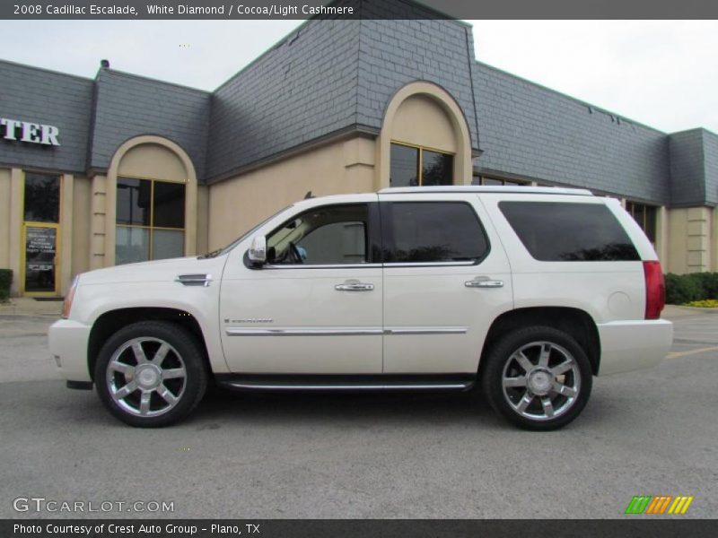White Diamond / Cocoa/Light Cashmere 2008 Cadillac Escalade
