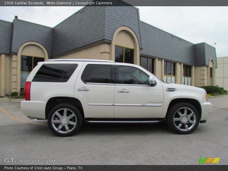 White Diamond / Cocoa/Light Cashmere 2008 Cadillac Escalade