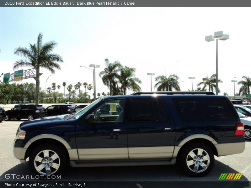 Dark Blue Pearl Metallic / Camel 2010 Ford Expedition EL Eddie Bauer