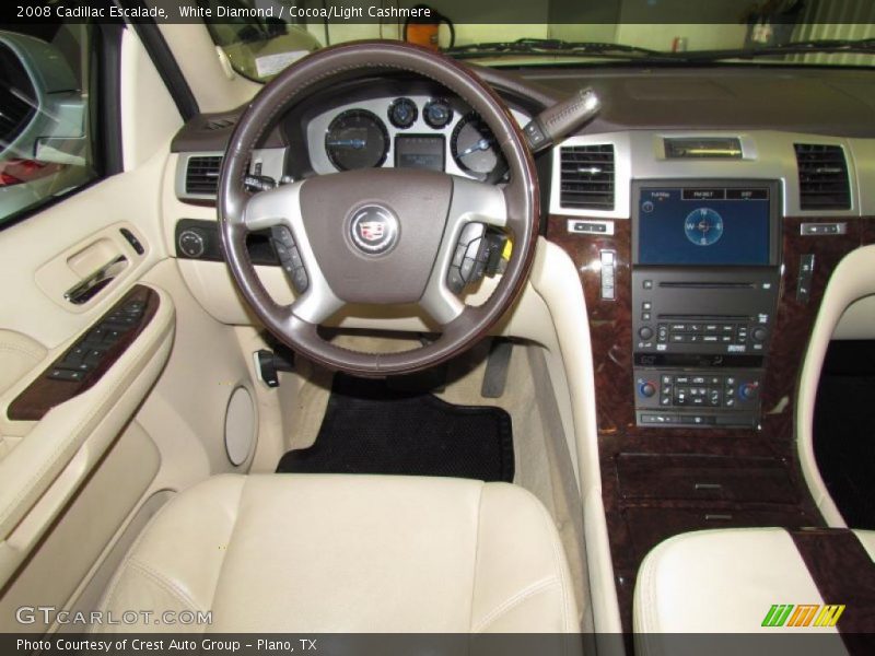 White Diamond / Cocoa/Light Cashmere 2008 Cadillac Escalade
