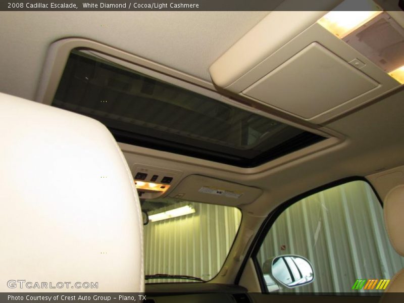 White Diamond / Cocoa/Light Cashmere 2008 Cadillac Escalade