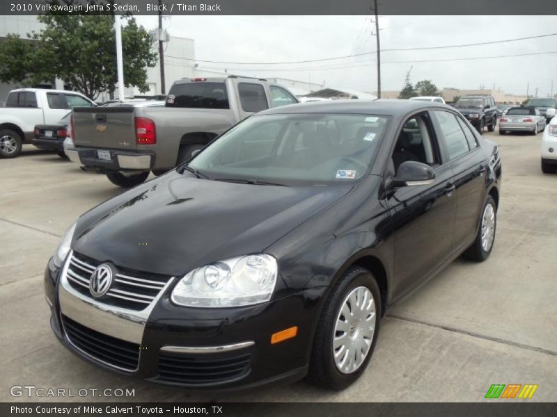 Black / Titan Black 2010 Volkswagen Jetta S Sedan