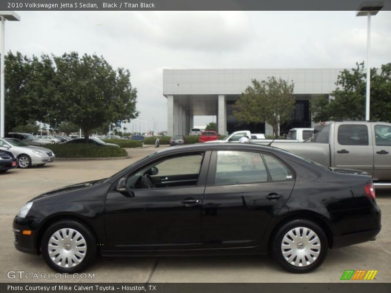 Black / Titan Black 2010 Volkswagen Jetta S Sedan