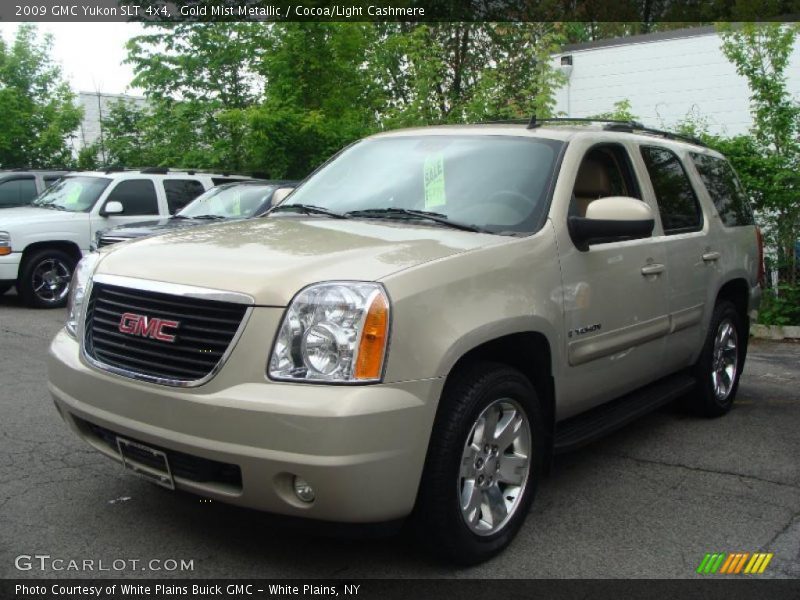 Gold Mist Metallic / Cocoa/Light Cashmere 2009 GMC Yukon SLT 4x4
