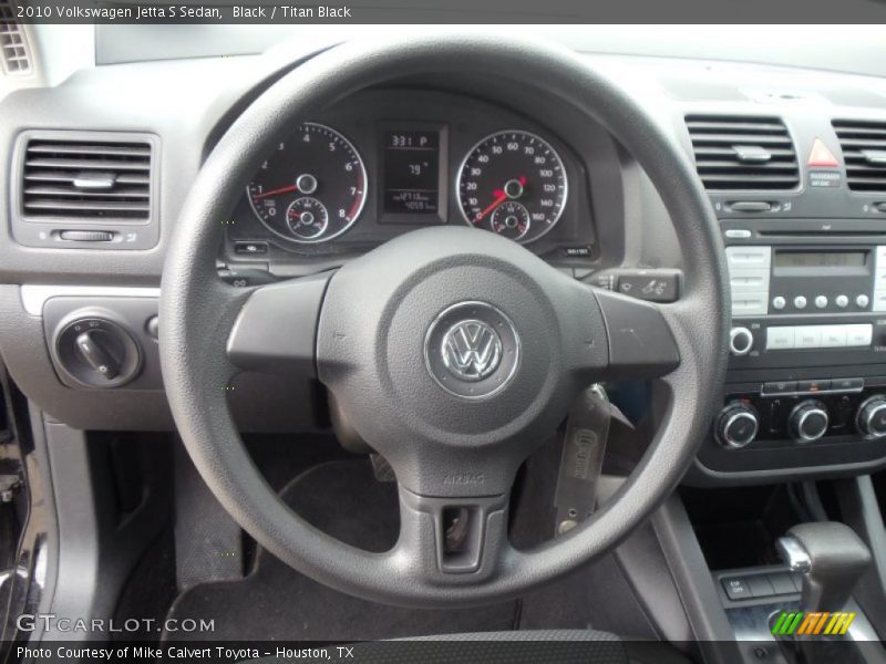 Black / Titan Black 2010 Volkswagen Jetta S Sedan