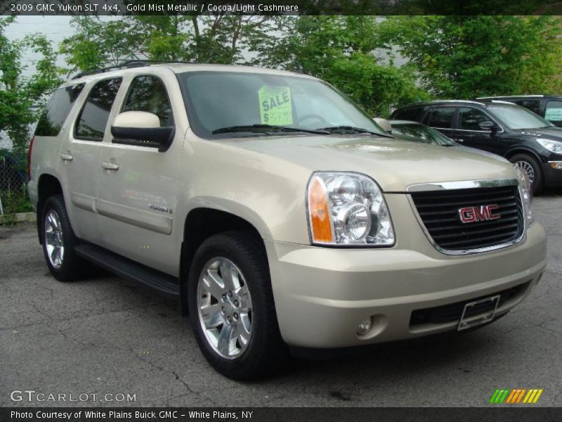 Gold Mist Metallic / Cocoa/Light Cashmere 2009 GMC Yukon SLT 4x4