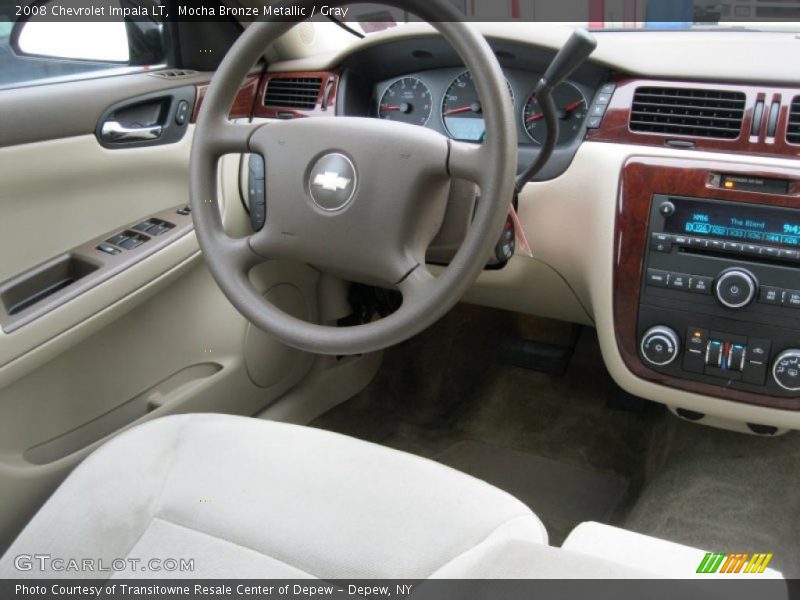 Mocha Bronze Metallic / Gray 2008 Chevrolet Impala LT