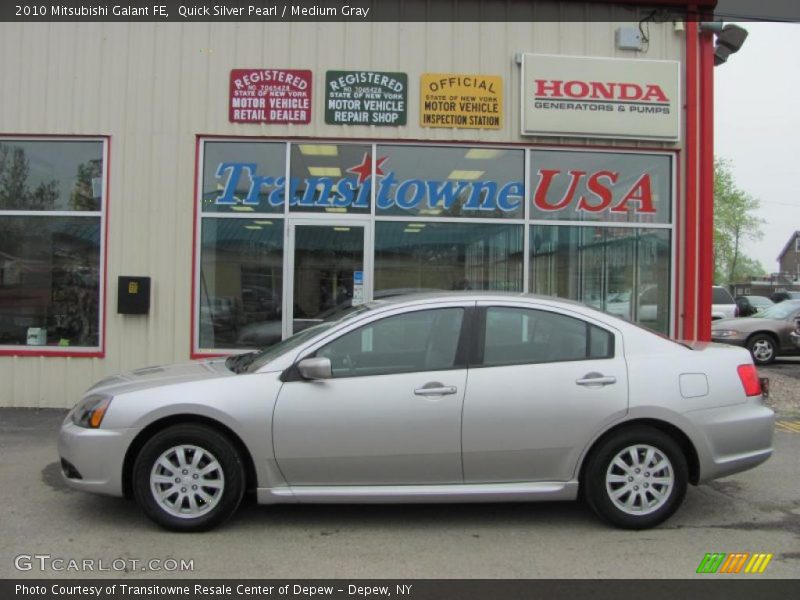 Quick Silver Pearl / Medium Gray 2010 Mitsubishi Galant FE