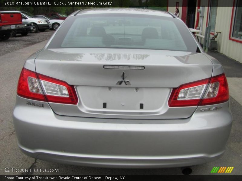 Quick Silver Pearl / Medium Gray 2010 Mitsubishi Galant FE