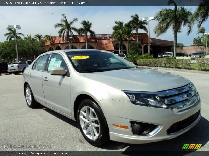 Smokestone Metallic / Camel 2010 Ford Fusion SEL V6