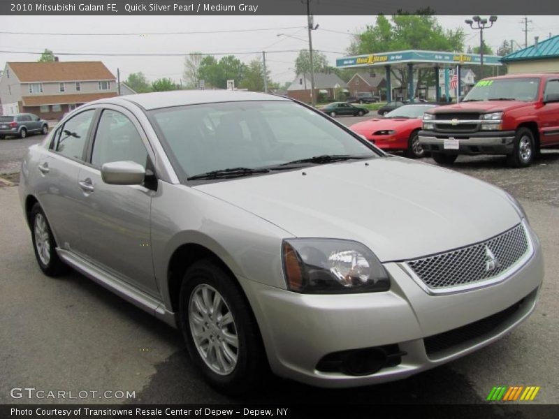 Quick Silver Pearl / Medium Gray 2010 Mitsubishi Galant FE
