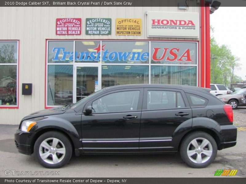 Brilliant Black Crystal Pearl / Dark Slate Gray 2010 Dodge Caliber SXT