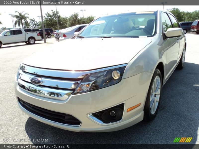 Smokestone Metallic / Camel 2010 Ford Fusion SEL V6