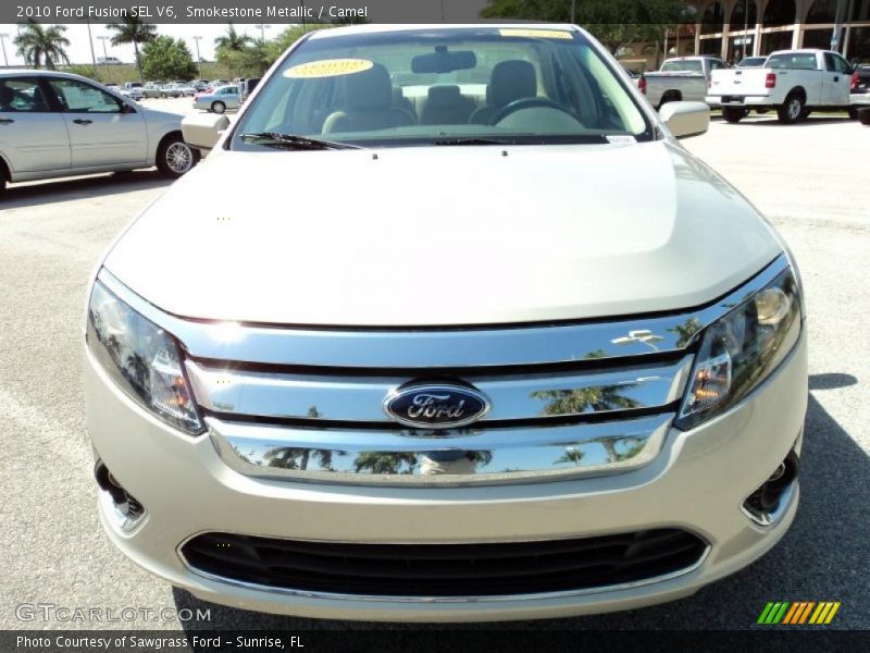 Smokestone Metallic / Camel 2010 Ford Fusion SEL V6