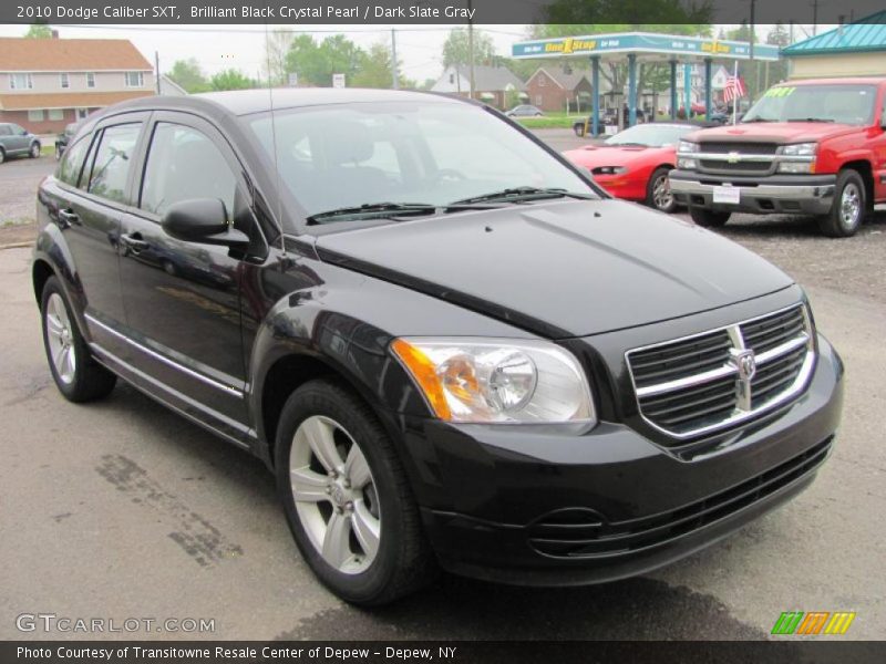 Brilliant Black Crystal Pearl / Dark Slate Gray 2010 Dodge Caliber SXT