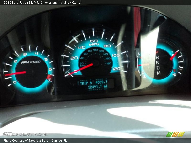 Smokestone Metallic / Camel 2010 Ford Fusion SEL V6