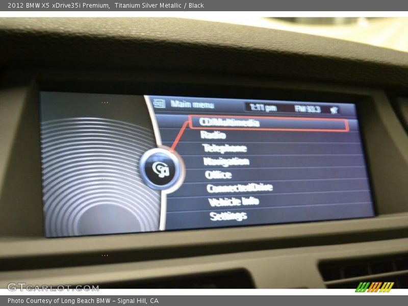 Titanium Silver Metallic / Black 2012 BMW X5 xDrive35i Premium
