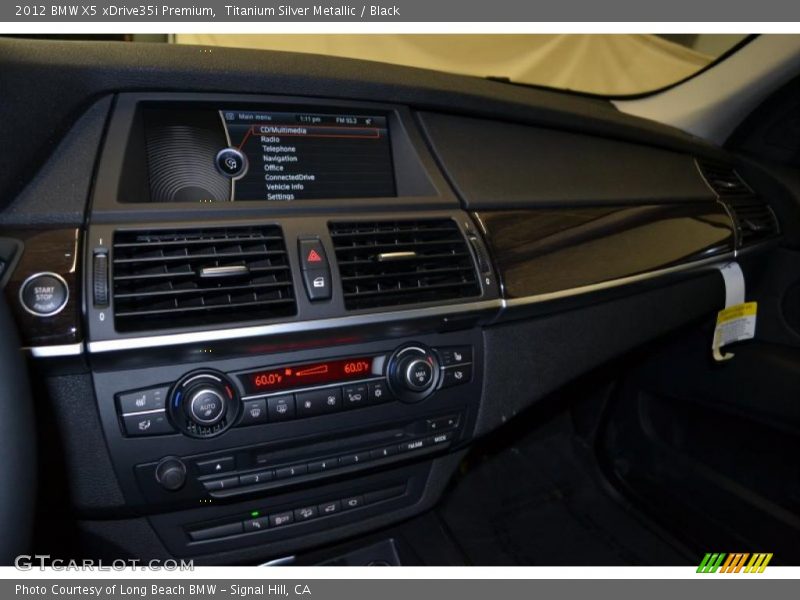 Titanium Silver Metallic / Black 2012 BMW X5 xDrive35i Premium