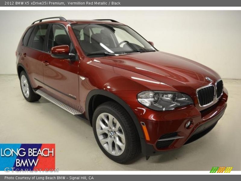 Vermillion Red Metallic / Black 2012 BMW X5 xDrive35i Premium