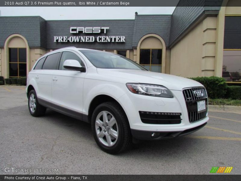 Ibis White / Cardamom Beige 2010 Audi Q7 3.6 Premium Plus quattro