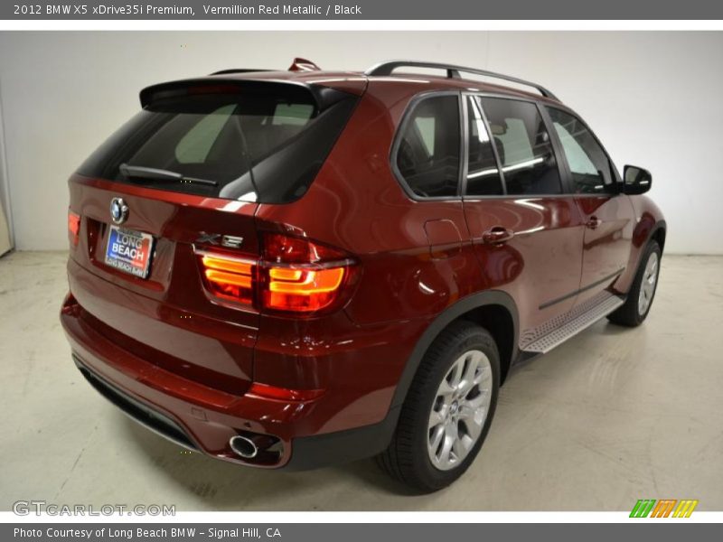 Vermillion Red Metallic / Black 2012 BMW X5 xDrive35i Premium