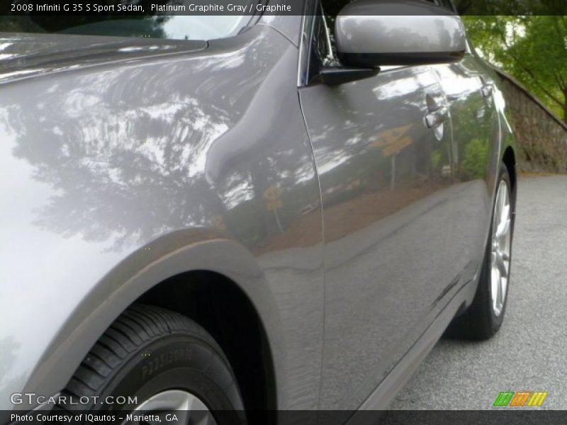 Platinum Graphite Gray / Graphite 2008 Infiniti G 35 S Sport Sedan