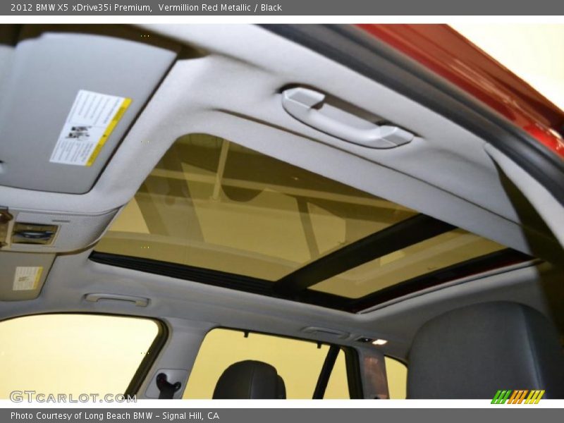 Vermillion Red Metallic / Black 2012 BMW X5 xDrive35i Premium