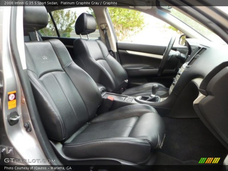  2008 G 35 S Sport Sedan Graphite Interior