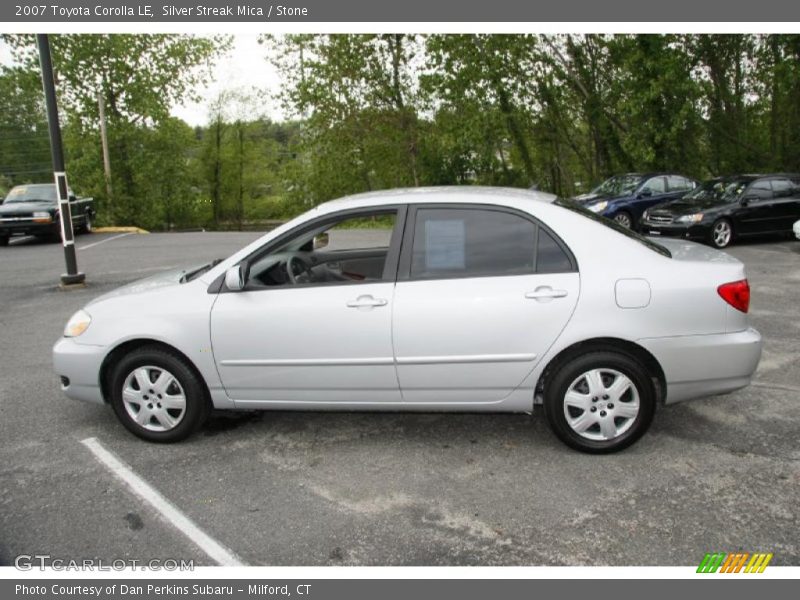 Silver Streak Mica / Stone 2007 Toyota Corolla LE